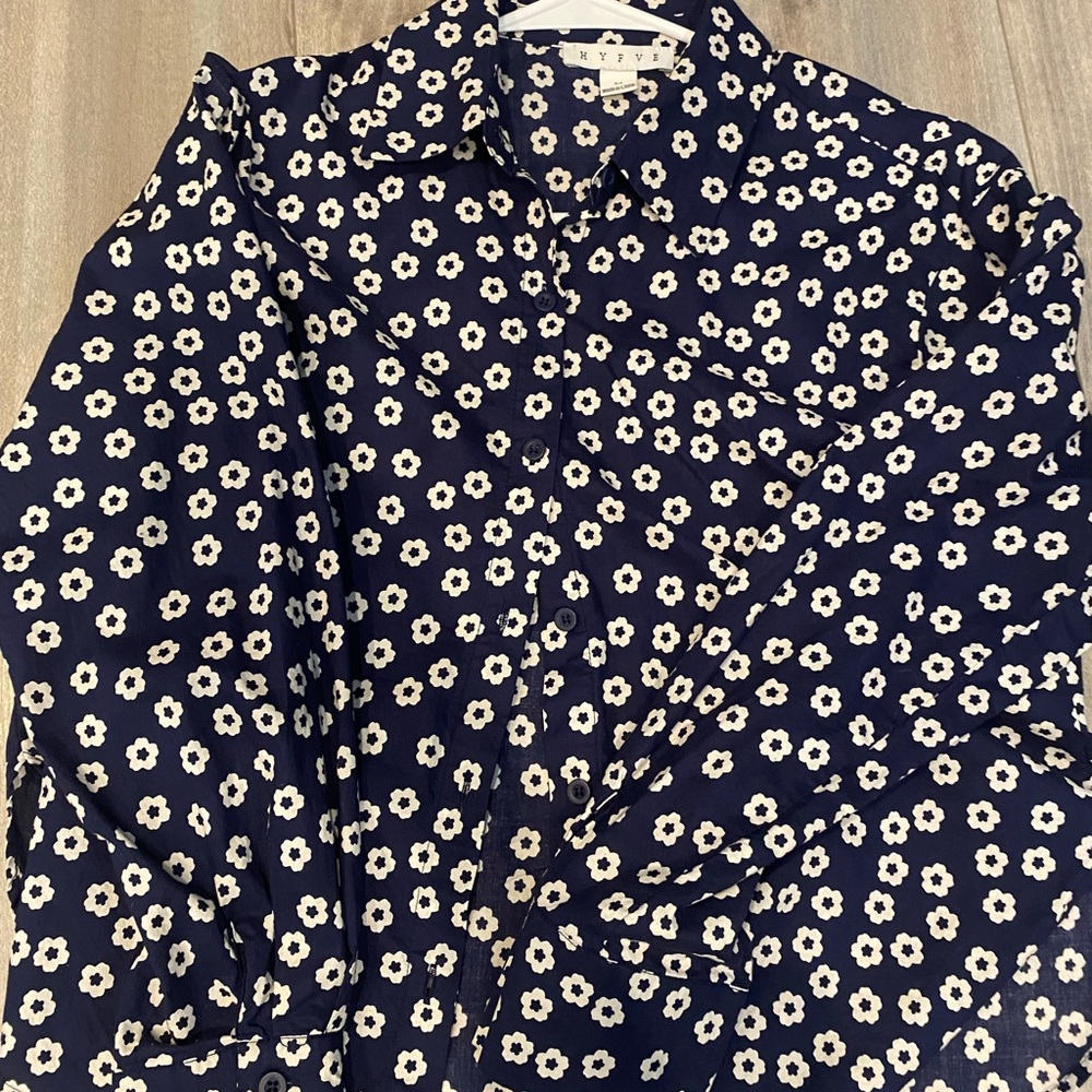 HYFVE Navy Floral Blouse